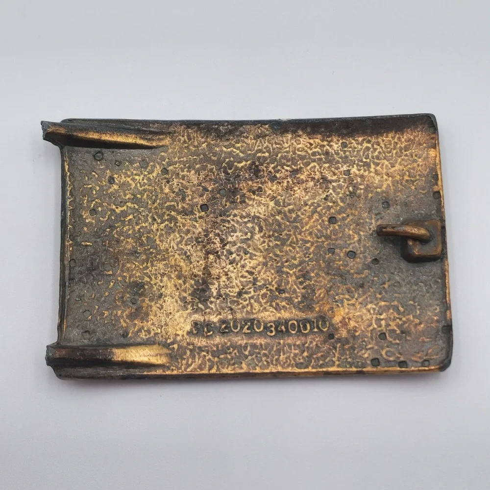 Vintage 1970s Henry Ford Detroit Automobiles Brass Belt Buckle Broken Countryboy
